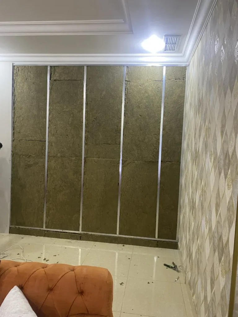 rockwool soundproof wall